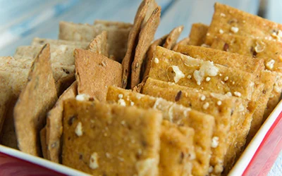 Flax Flour Cheese Crackers